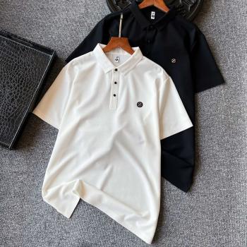 Zegna/傑尼亞專櫃爆款冰氧錦氨蠶絲無痕短袖Polo衫