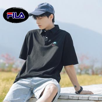 FILA/斐樂夏季專櫃新款簡約百搭日系純棉短袖t恤polo衫