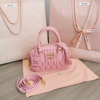 MiuMiu新品too pretty保齡球手袋 粉色