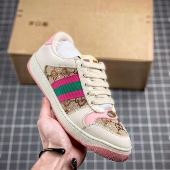 Gucci Distressed Screener sneaker古馳小髒鞋...