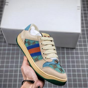 Gucci Distressed Screener sneaker古馳小髒鞋...