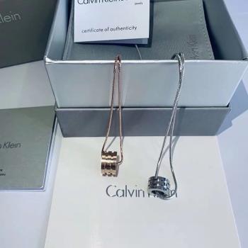 CalvinKlein CK螺紋項鏈 情侶項鏈