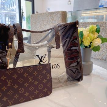 Lv  KEEPALL 沙灘 果凍包  帶零錢包